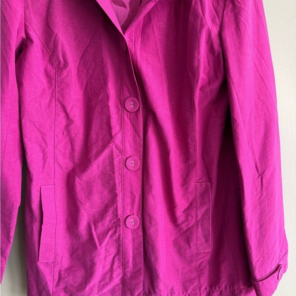Chicos fuchsia lightweight button-down jacket - Picture 2 of 6